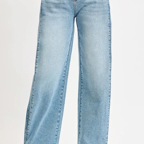 RISEN Mid Rise Wide Barrel Transferable Leg‎ Snap Jeans - Picture 9 of 11